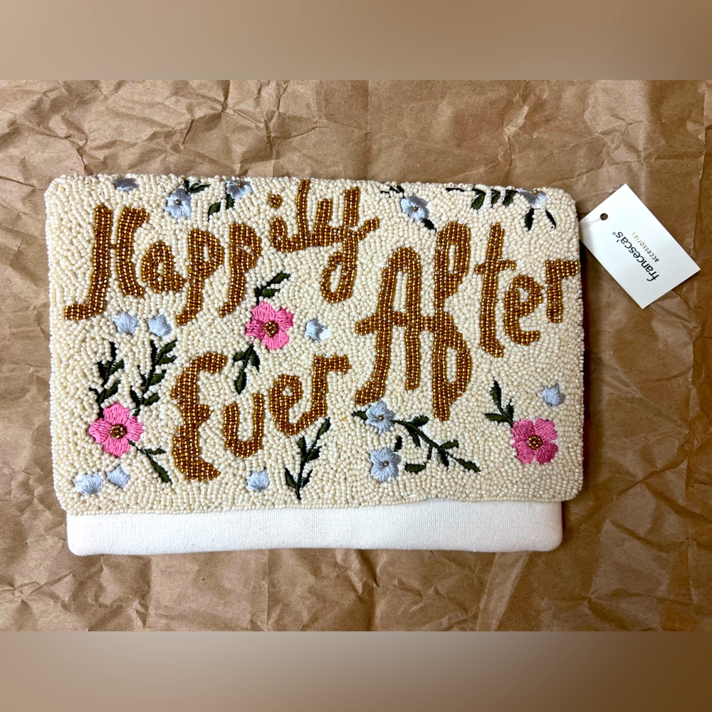 Happily Ever After Beaded Clutch- Francesca’s- NWT